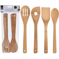 Excellent Houseware Bamboe Kookgerei 4-delig Excellent Houseware Bamboe Kookgerei 4-delig