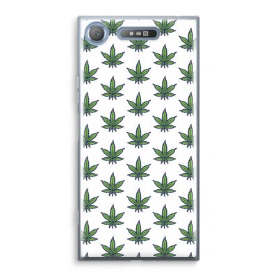 Weed: Sony Xperia XZ1 Transparant Hoesje