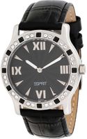 Horlogeband Esprit ES102802001 Croco leder Zwart 20mm