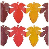 2x Papieren herfstbladeren slinger 3 meter herfstdecoratie   -