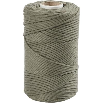 Creativ Company Macramé koord, l: 198 m, d 2 mm, mosgroen, 330 gr/ 1 rol