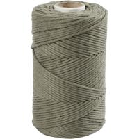 Creativ Company Macramé koord, l: 198 m, d 2 mm, mosgroen, 330 gr/ 1 rol