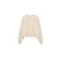 Mango trui van biologisch katoen lichtbeige - thumbnail