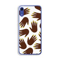 Hands dark: Honor Play 8A Transparant Hoesje
