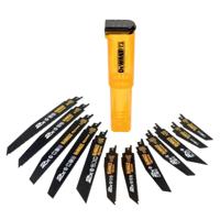 DeWALT DT2441L 12-delige set reciprozaagbladen in stevige opbergcassette DeWALT DT2441L 12-delige set reciprozaagbladen in stevige opbergcassette