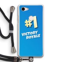 Victory Royale: Pixel 3 Transparant Hoesje met koord