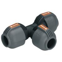 Gardena T-stuk 25mm voor Tuinirrigatie - Quick & Easy Installatie - Gereedschapsloze Aftakking