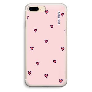 Hartjes: iPhone 7 Plus Transparant Hoesje
