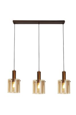 Searchlight Bruine hanglampSweden 3-lichts recht - 88912-3MO