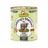 GRANATAPET Liebling's Mahlzeit Beef and pheasant - natvoer voor honden - 800g