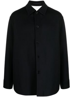 Jil Sander surchemise en cachemire à manches longues - Bleu