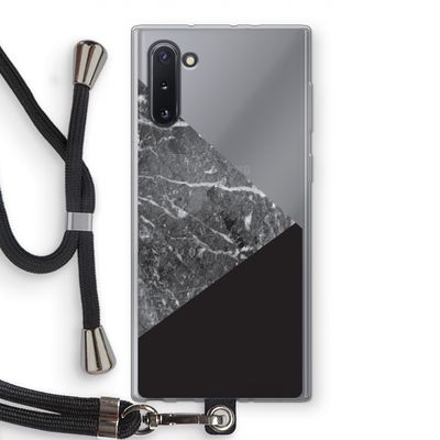 Combinatie marmer: Samsung Galaxy Note 10 Transparant Hoesje met koord