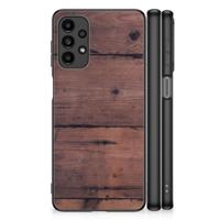 Samsung Galaxy A13 4G Houten Print Telefoonhoesje Old Wood