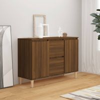 Dressoir 103,5x35x70 cm bewerkt hout bruineikenkleurig - thumbnail