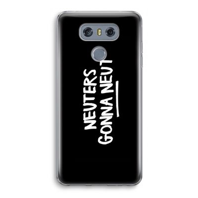 Neuters (zwart): LG G6 Transparant Hoesje