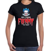 Do I look funny to you halloween verkleed t-shirt zwart voor dames