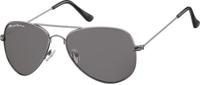 Zonnebril montana met smoke glas staalkleurig
