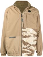 AAPE BY *A BATHING APE® veste zippée à imprimé camouflage - Marron - thumbnail