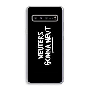 Neuters (zwart): Samsung Galaxy S10 5G Transparant Hoesje