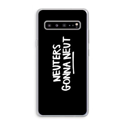 Neuters (zwart): Samsung Galaxy S10 5G Transparant Hoesje
