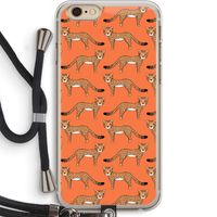 Cheetah: iPhone 6 PLUS / 6S PLUS Transparant Hoesje met koord