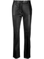 JOSEPH pantalon slim en cuir - Noir - thumbnail