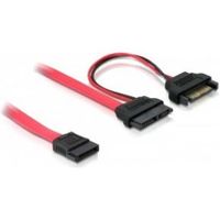 Delock 84418 Kabel Slim SATA female > SATA 7-polig + SATA 15-polig 5 V 50cm - thumbnail