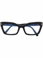 TOM FORD Eyewear lunettes de vue à monture papillon - 001 BLACK TOM FORD Eyewear lunettes de vue à monture papillon - 001 BLACK
