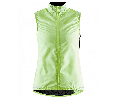 Craft Essence Light Wind mouwloos fietsvest geel dames