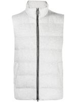 Herno gilet matelassé à fermeture zippée - Gris