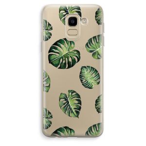 Tropische bladeren: Samsung Galaxy J6 (2018) Transparant Hoesje