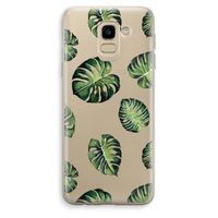Tropische bladeren: Samsung Galaxy J6 (2018) Transparant Hoesje