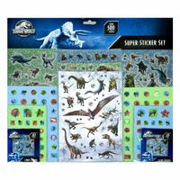 Undercover Jurassic world stickerset, 500st.