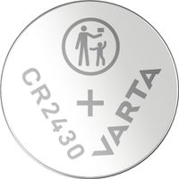 Varta Knoopcel CR2430 3 V 1 stuk(s) 290 mAh Lithium LITHIUM Coin CR2430 Bli 1 - thumbnail