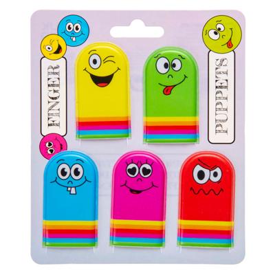 LG-Imports Vingerpoppetjes gezichtjes, 5st.