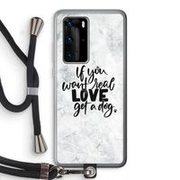 Partner in crime: Huawei P40 Pro Transparant Hoesje met koord