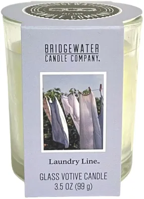 Bridgewater geurkaars glas votive laundry line