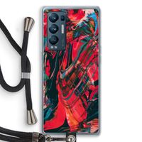 Endless Descent: Oppo Find X3 Neo Transparant Hoesje met koord