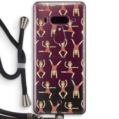 Gymboys: HTC U12+ Transparant Hoesje met koord