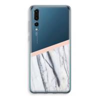 A touch of peach: Huawei P20 Pro Transparant Hoesje