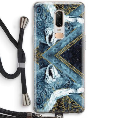 Golden Fox: OnePlus 6 Transparant Hoesje met koord