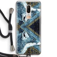 Golden Fox: OnePlus 6 Transparant Hoesje met koord