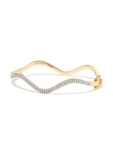 Mateo bracelet Wave en or 14ct serti de diamants