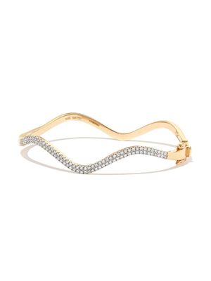 Mateo bracelet Wave en or 14ct serti de diamants