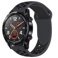 Huawei Watch GT siliconen sportband - zwart - thumbnail