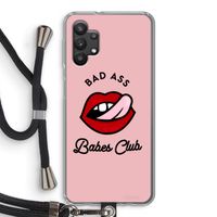 Badass Babes Club: Samsung Galaxy A32 5G Transparant Hoesje met koord