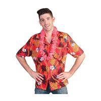 Hawaii blouse/shirt rood voor heren 56-58 (2XL/3XL)  -