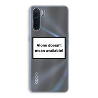 Alone: Oppo A91 Transparant Hoesje
