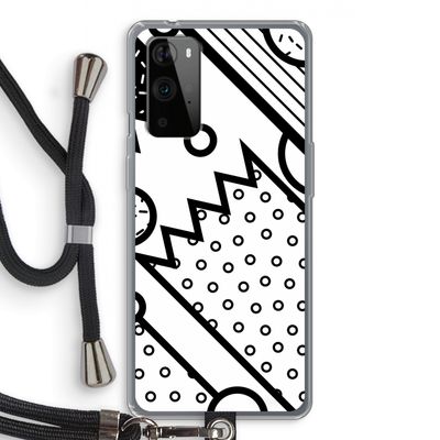 Pop Art #4: OnePlus 9 Pro Transparant Hoesje met koord