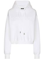 Dolce & Gabbana hoodie à logo embossé - Blanc